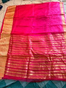 Pretty Rose Pink Soft Organza Saree