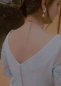 Elegant Lace Sleeve Gown