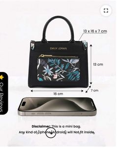 EMILY LORAN  MINI HAND BAG 100% ORIGINAL