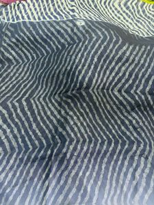 Navy blue leheriya saree