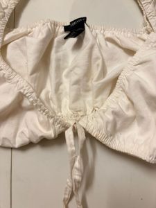 Chic White Broderie Anglaise Puff Sleeve Top
