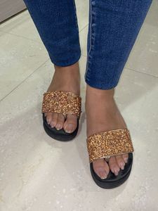Sparkly Wedge Sandals