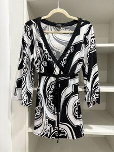 Baroque Print Mini Dress