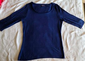 Classic Blue 3/4 Sleeve Top