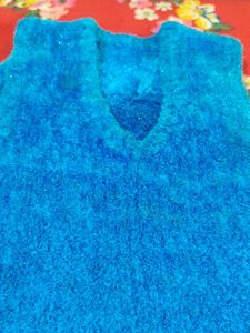 Blue Half Sweater