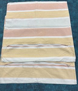 set of 2 Striped Pillowcase - Pastel Hues