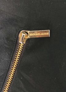 Michael Kors Chic Black Zip Detail Pants
