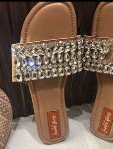 Embellished Flat Sandals