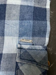 DNMX Blue Plaid Long Sleeve Shirt
