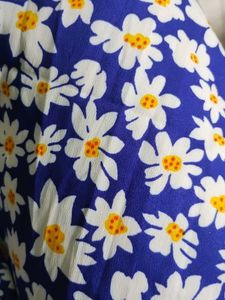 Blue Floral Midi Dress