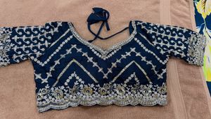 Embroidered Blue lehenga
