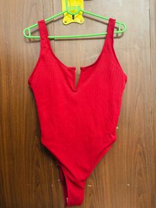 SHEIN Red One-Piece Swimsuit