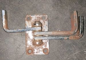 Aluminium Wall Mount Shelf &amp; Steel Cloth Hanger.