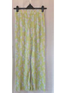 Zara Printed Pleated Trousers