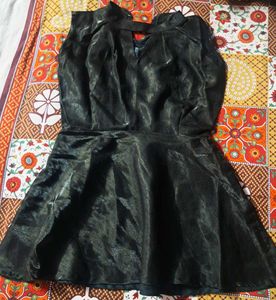 Shiny❤️‍🔥 Black Mini Party Dress