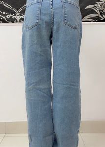 (Waist-26-28)Classic Blue Wash Denim Jeans