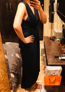 Elegant Navy Blue Maxi Dress