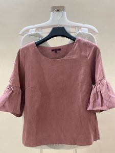 Bell Sleeve Dusty Rose Top