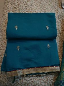 Embroidered Teal Kurta Set on sale