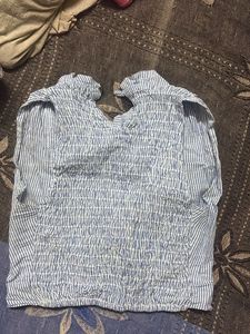 Striped Ruffle Sleeve Top