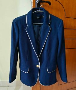 Navy Blue Blazer with gold Piping