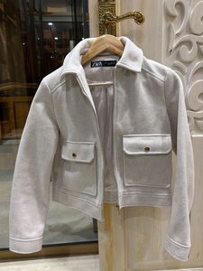 ZARA Cream Cropped Jacket