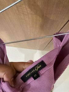 branded Strappy Lavender Bodycon Dress