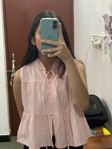 Pink Sleeveless top