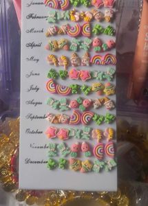 Cute Cartoon Stud Earrings Set