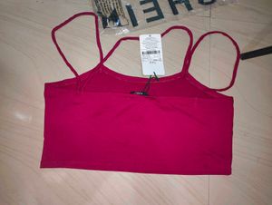 Red Spaghetti Strap Crop Top | COINS acceptable