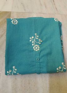 💙Teal Embroidered Kurta