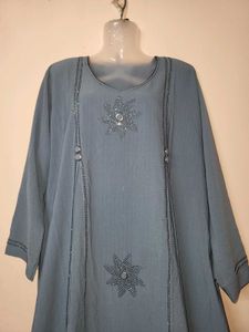 Embellished Blue Kurta