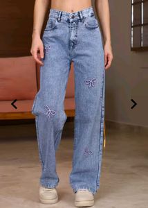 cute bow jeans