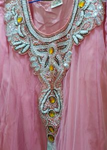 Pink Embellished Ethnic Gown