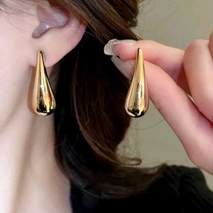 Gold Teardrop Dangle Earrings