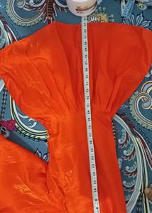 Vibrant Orange and magenta pink sharara an