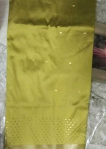 brand new Elegant Olive Green Silk Saree