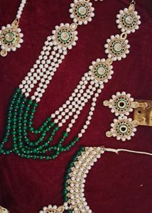 🥰Beautiful bottle green Colour Rani Haar