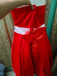 Chic Red Fit &amp; Flare Dress free delivery