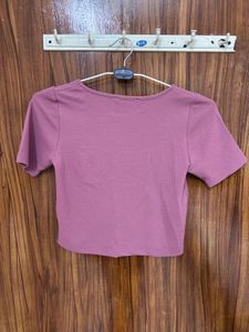 Ribbed Square Neck Crop Top