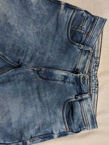 Men's Blue Washed Denim Jeans