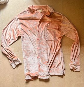 velvet tan shirt