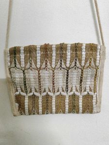 Vintage Embroidered Sling Bag