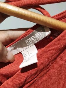 Forever 21 - Rust V-Neck Bodycon Dress