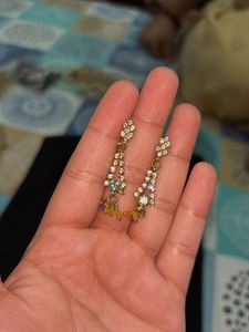 Colorful Rhinestone Necklace &amp; Earring Set