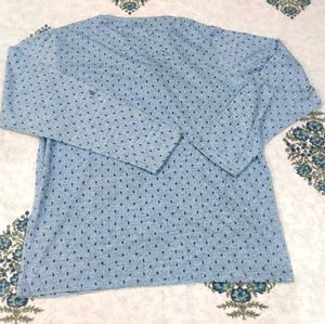 Stylish Men's Blue Printed T-Shirt