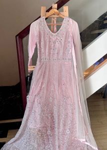 Stunning Pink Embroidered Gown