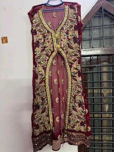 IMPORTED PAKISTANI Maroon Embroidered Kurta