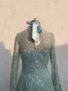 Elegant Lace High Neck Dress