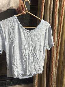 Light Blue Casual T-Shirt
